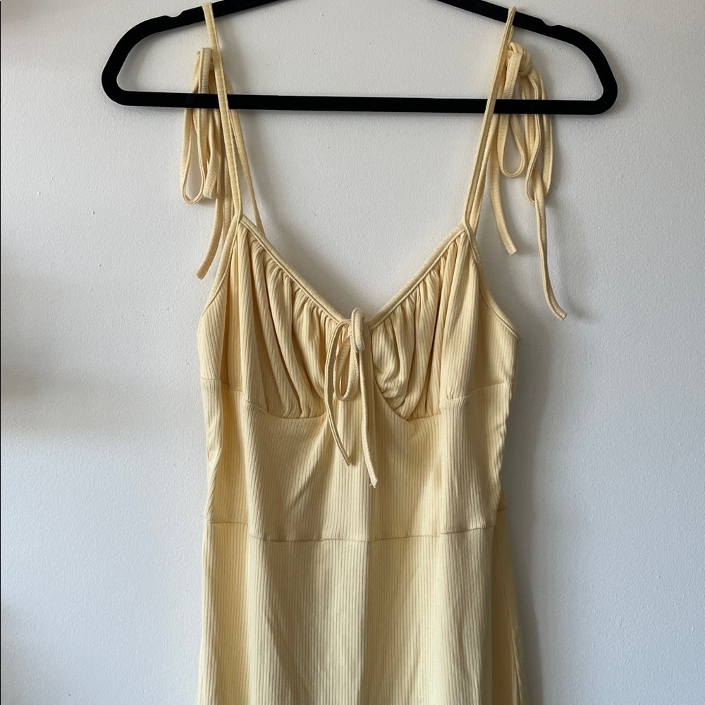 SHEIN MOD| Yellow Spaghetti Strap Sundress Maxi|Large| NWT - Picture 7 of 11